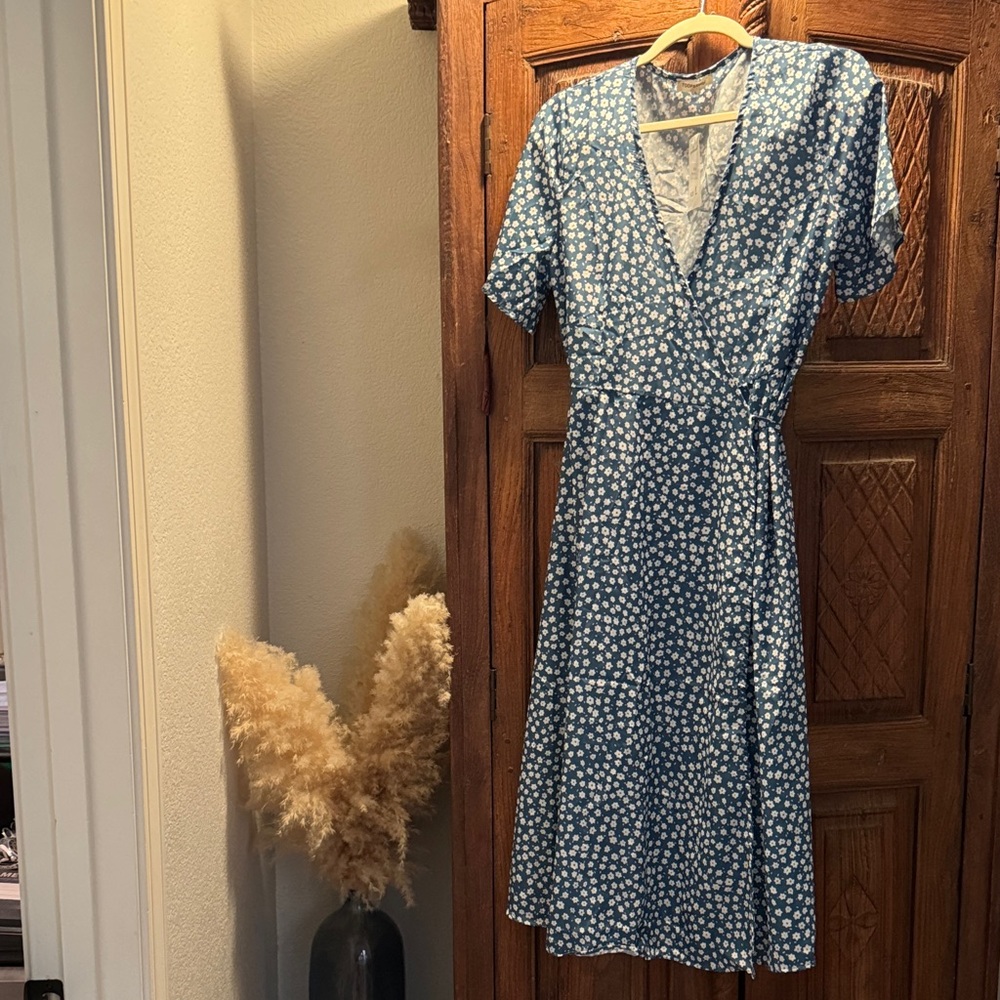 Floral Blue Dress